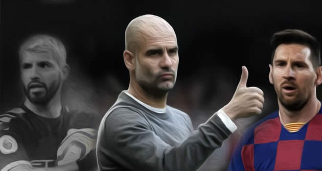 Perguntado sobre Agüero, o técnico Guardiola diz que Messi é o melhor jogador com quem já trabalhou